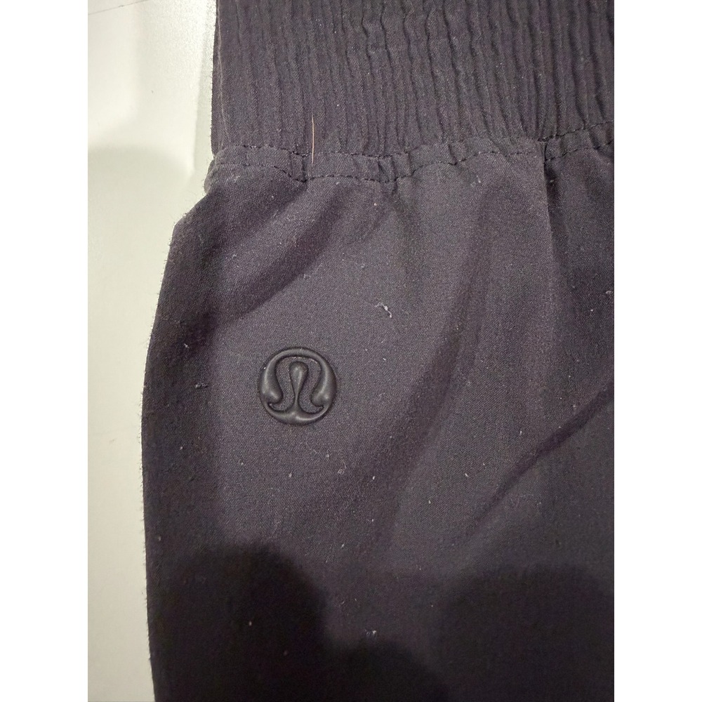 Lululemon Stretch Woven Wide Leg High Rise Pants Black LW5FF3S Size M - Picture 7 of 9